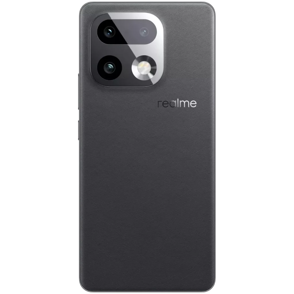 Realme 16 Pro+ gris con pantalla 6.7 sin bordes, cámara dual trasera con telefoto y flash, lente frontal en orificio central, acabado mate elegante - Ítem2