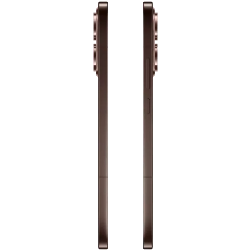 Oppo Reno15 Pro Max 5G marrón con cuerpo elegante, pantalla 6.78 casi sin bordes y módulo triple trasero destacado con sensor principal de 200 Mpx - Ítem2