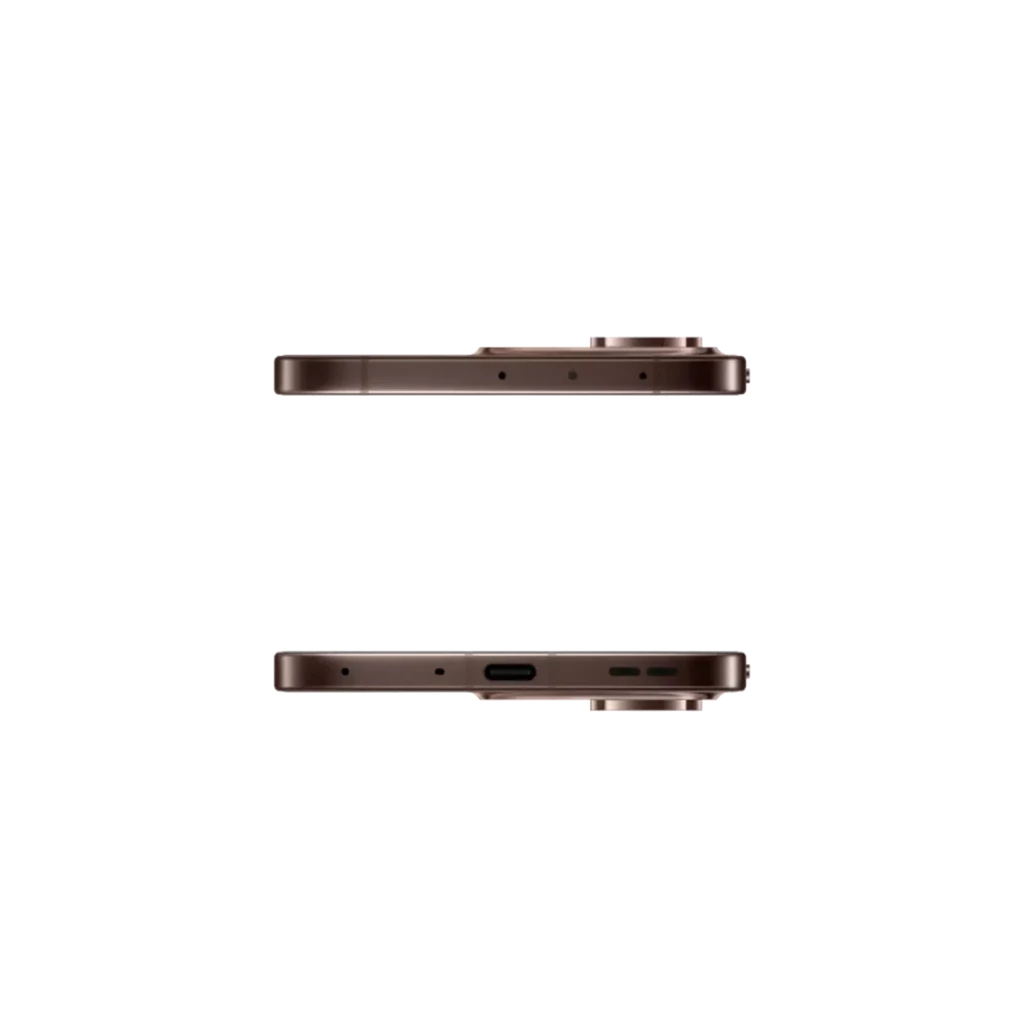 Oppo Reno15 Pro Max 5G marrón con cuerpo elegante, pantalla 6.78 casi sin bordes y módulo triple trasero destacado con sensor principal de 200 Mpx - Ítem3