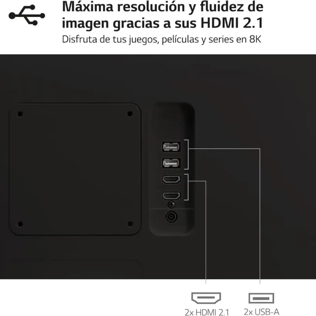 LG 32SR50F-W.AEU 31.5 FullHD IPS WebOS Preto com 2x HDMI 2.1 e 2x USB-A laterais, porta Ethernet e saída de áudio, acabamento preto fosco