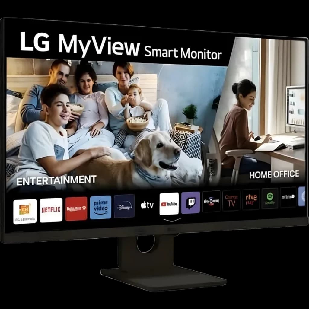 LG Smart 32SR50F-W.AEU 31,5 Full HD LED Smart LG MyView Preto - Monitor para PC