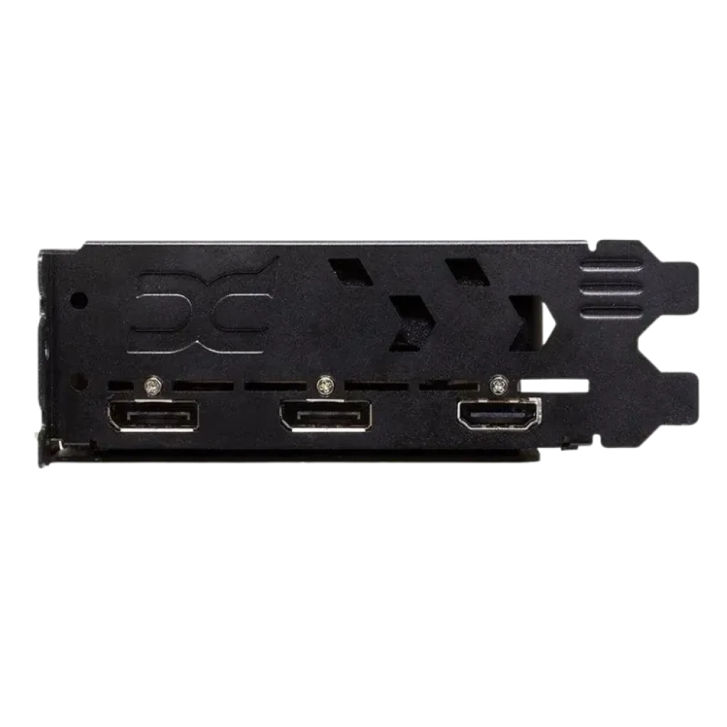 Vista frontal da Powercolor Reaper RX 9060XT com duas ventoinhas de 87 mm - Item4