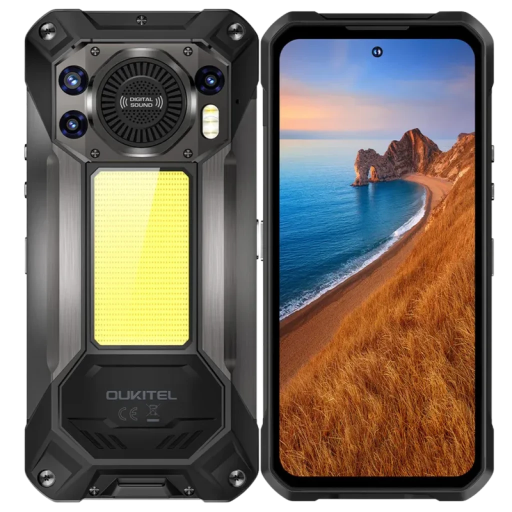 Oukitel WP61 Plus 5G 12 GB/512 GB Preto - Telemóvel robusto com bateria de 20 000 mAh e walkie-talkie DMR - Item1