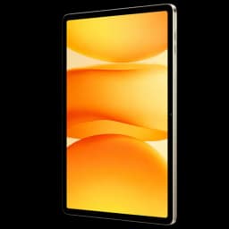 Blackview Mega 12 5G 256GB dorado con pantalla QFHD+ 120Hz casi sin bordes, frontal con cámara centrada y marco metálico delgado en tono dorado