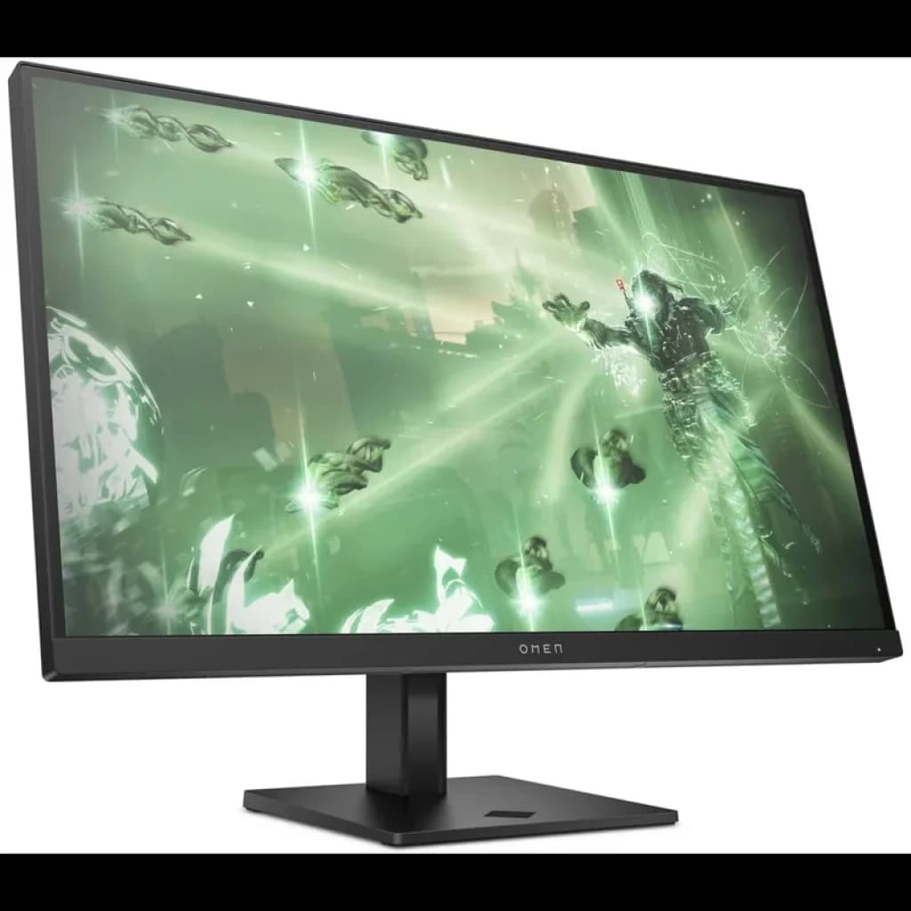 Monitor HP OMEN 27q de 27 pulgadas, panel IPS QHD sin bordes gruesos, base en forma de T, imagen de juego en pantalla, diseño gaming sobrio y moderno