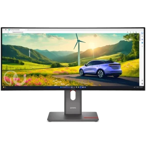 Lenovo ThinkVision P34WD-40 34 pulgadas curvo IPS WQHD 120Hz, pantalla ultraancha con biseles delgados, soporte ajustable y colores vivos para multitarea