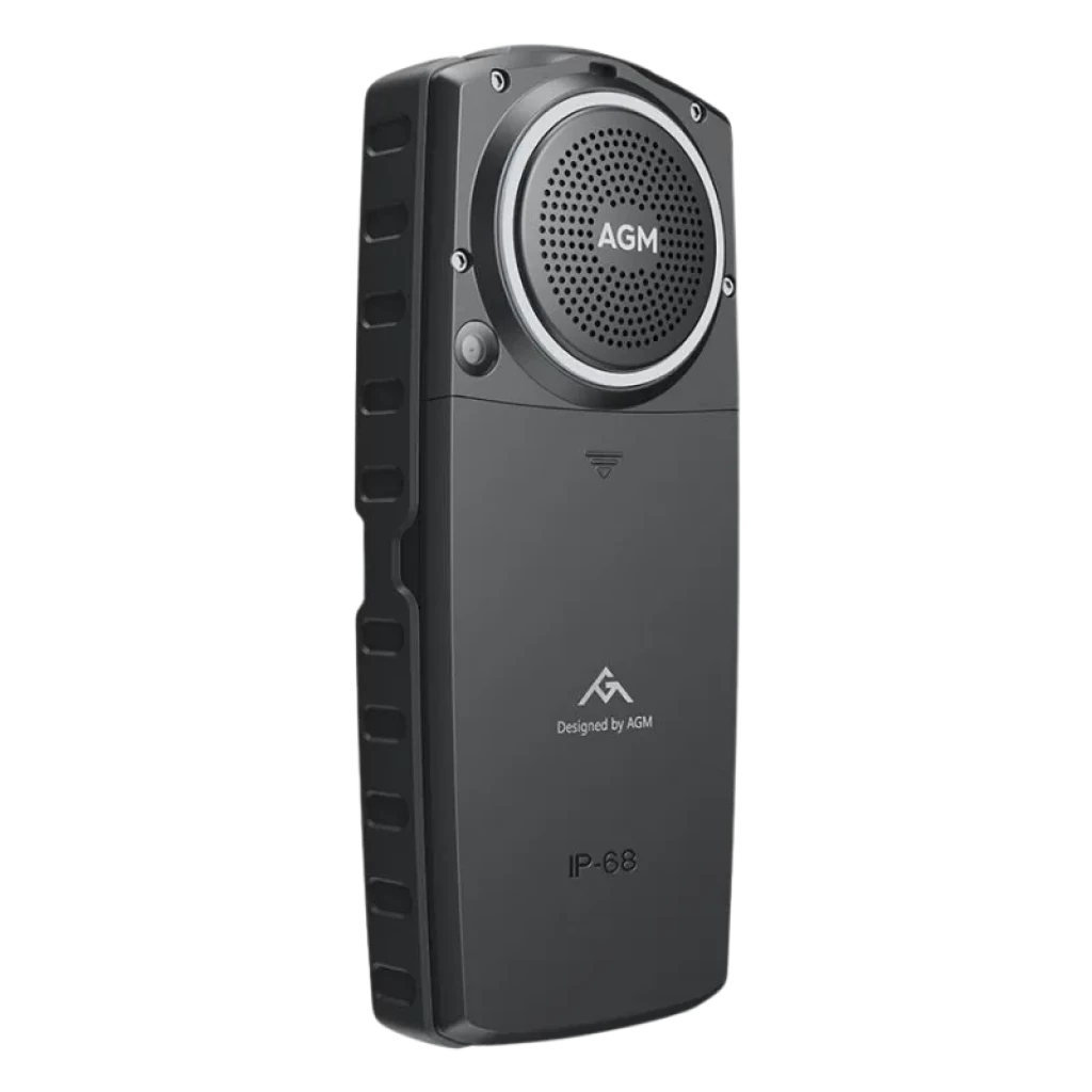 AGM M6 rugged con pantalla 2,4 pulgadas, 4G, batería 2500 mAh, gran altavoz 3,5W, teclado físico, cuerpo resistente IP68 en negro con detalles naranjas - Ítem3