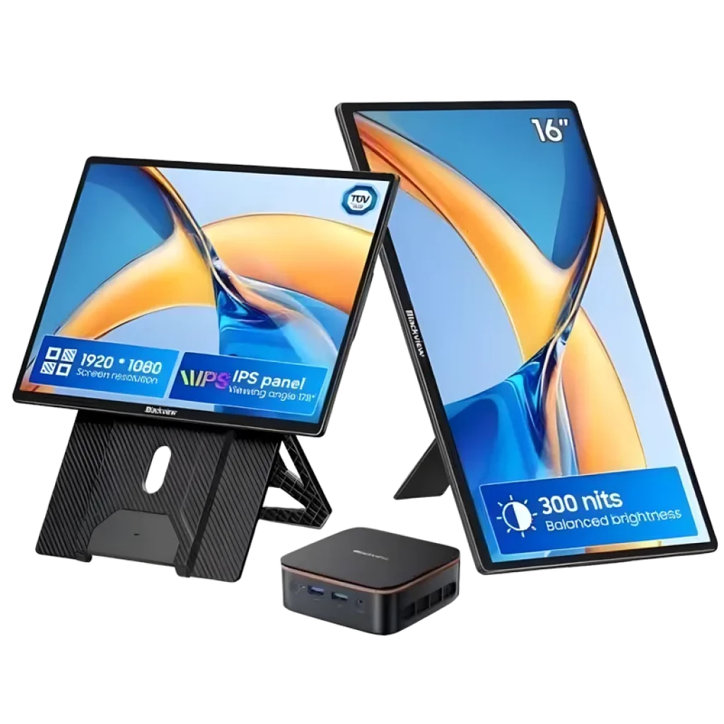 Moniteur portable 16 pouces Blackview Table 9 - Écran IPS FHD+ (1920 x 1200) - Support Mag-Spin 360° - USB-C et Mini HDMI - Ítem4