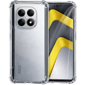 Capa de silicone transparente reforçada para Motorola G77/G67 com cantos protegidos, ajuste preciso, recortes para câmeras triplas e acabamento antiderrapante