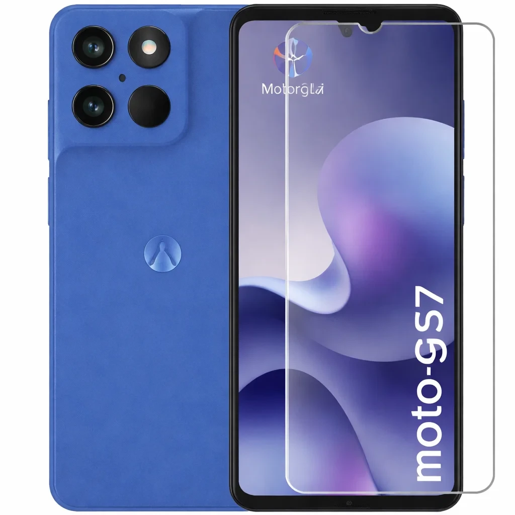 Película de vidro temperado para Motorola G57 Power, cobertura total 3D, bordas curvas, alta transparência e proteção contra arranhões e impactos - Item