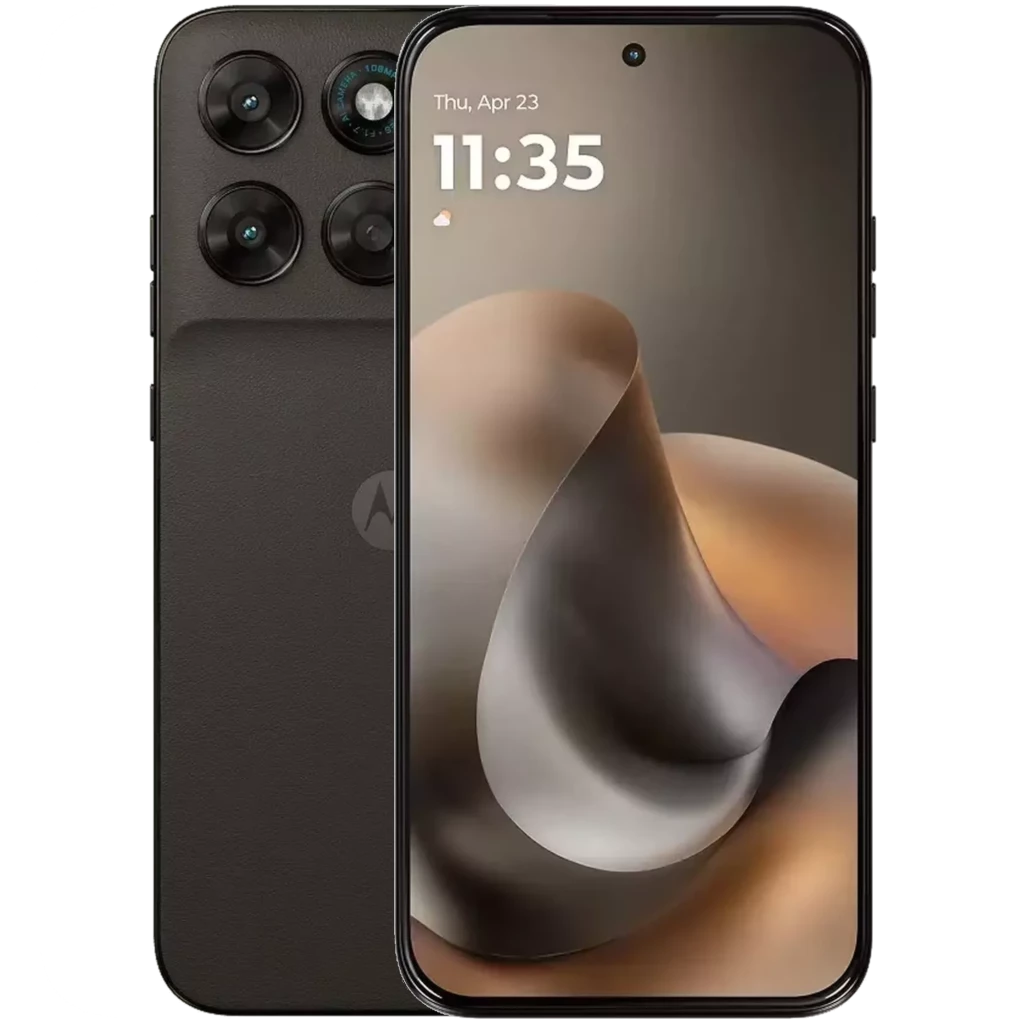 Motorola Moto G77 256GB Black Olive con triple cámara trasera, pantalla perforada sin bordes, acabado mate oscuro y módulo de lentes destacado - Ítem