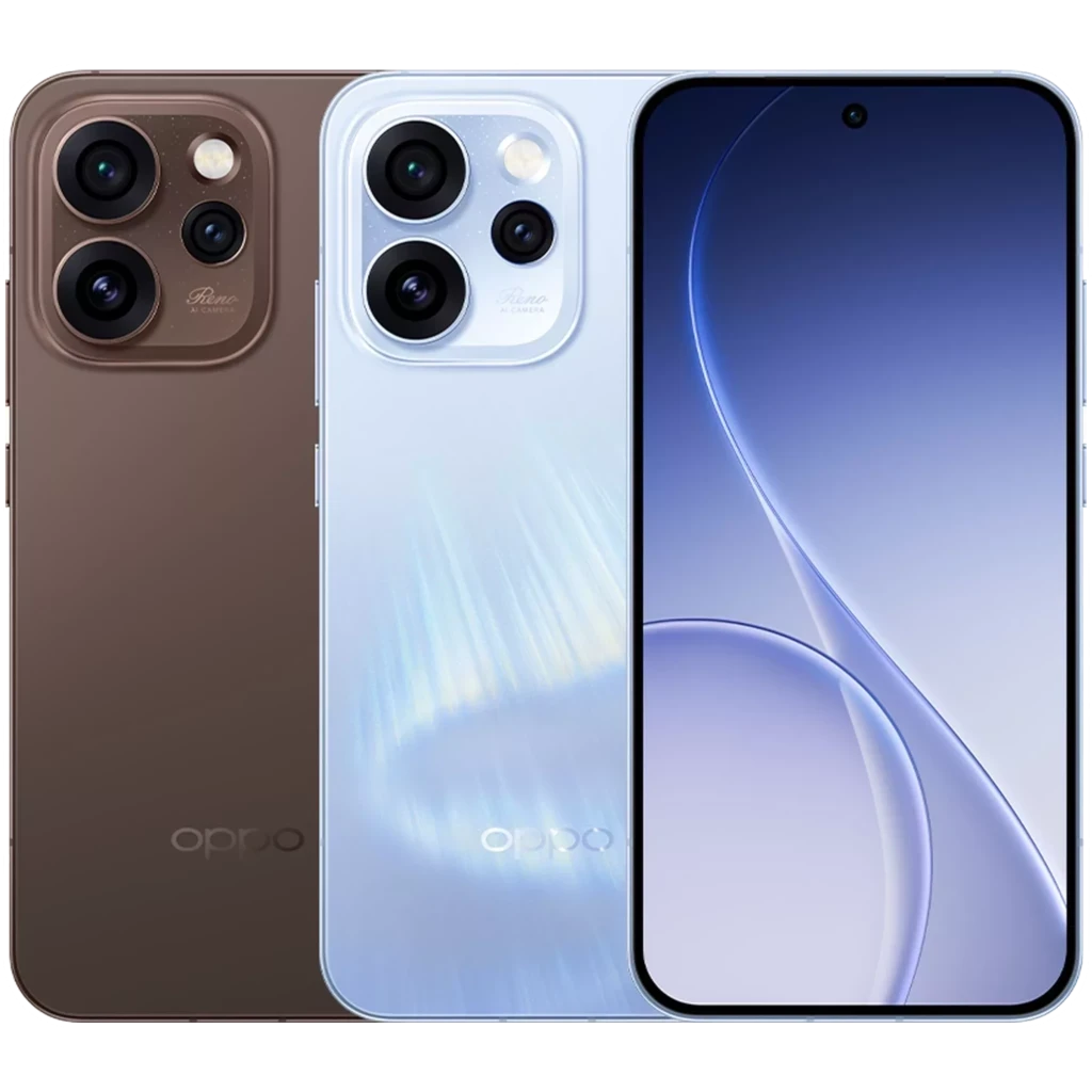 Oppo Reno15 Pro 5G bleu nacré, triple capteur arrière, écran AMOLED 6,32 pouces 120 Hz bord à bord, poinçon central, design fin et élégant - Ítem3