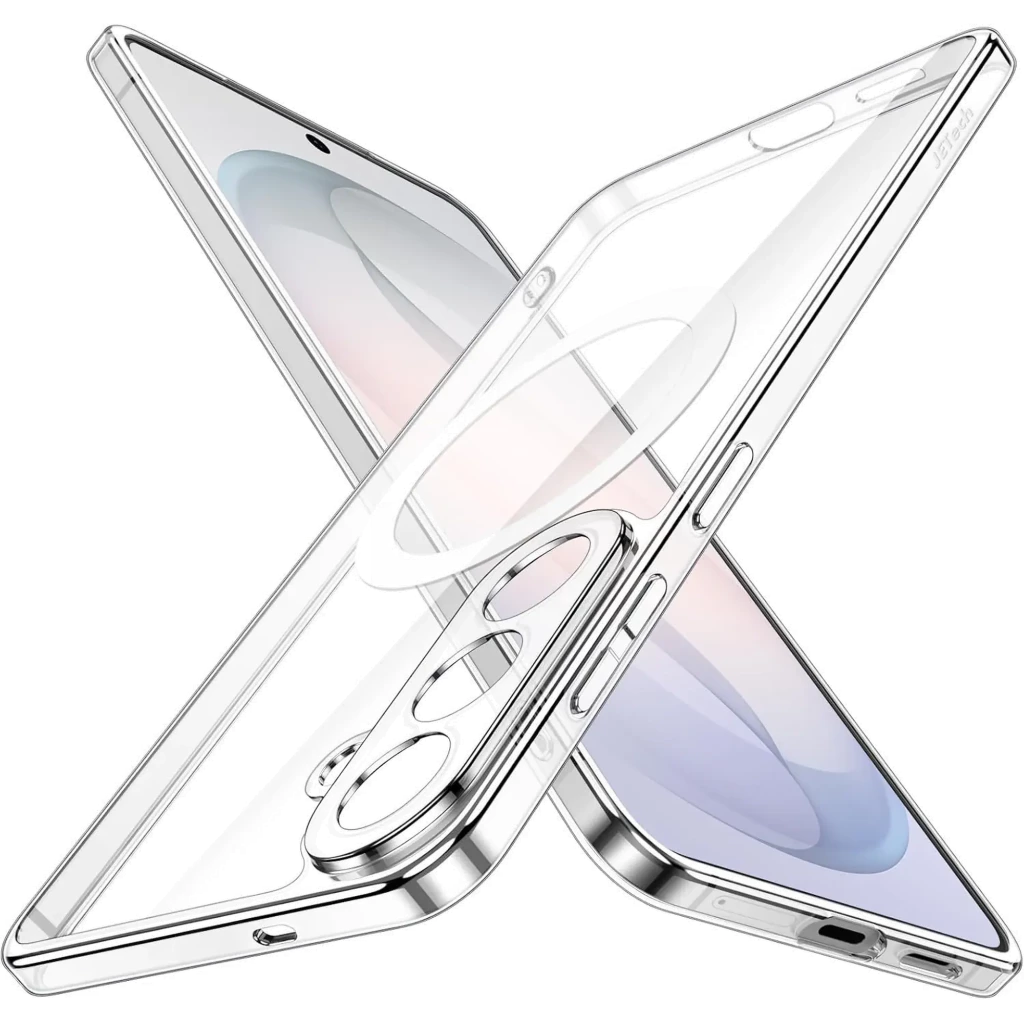 Capa de silicone transparente reforçada para Samsung Galaxy S26+ 5G, cantos com proteção extra, recortes precisos, destaca o design do aparelho - Item1