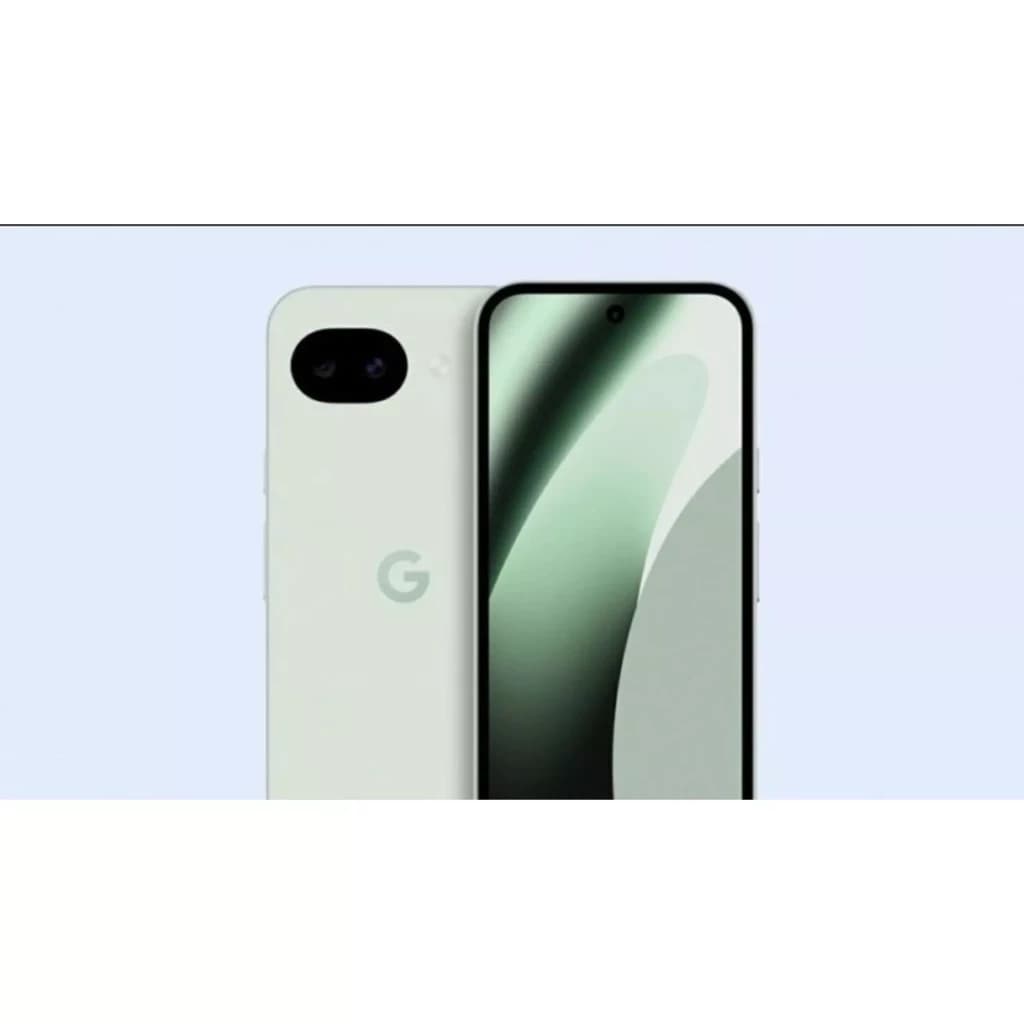 Google Pixel 10a 8GB/128GB Niebla rénové état excellent, dos blanc mat avec logo G, module photo unique noir, écran bord à bord avec poinçon central
