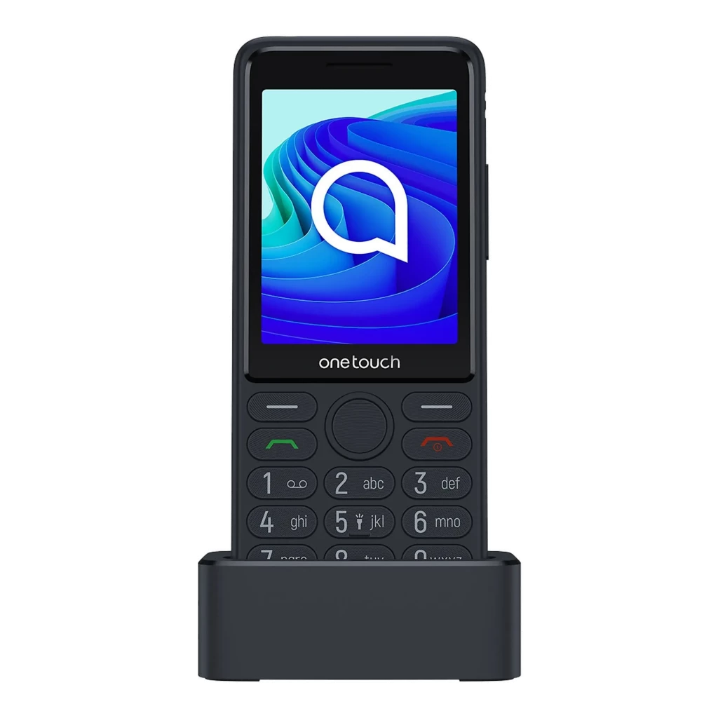 TCL OneTouch 4042S 4G Eco Design para mayores con botones grandes, pantalla a color, tecla SOS trasera, cámara sencilla y altavoz amplio en carcasa negra - Ítem1