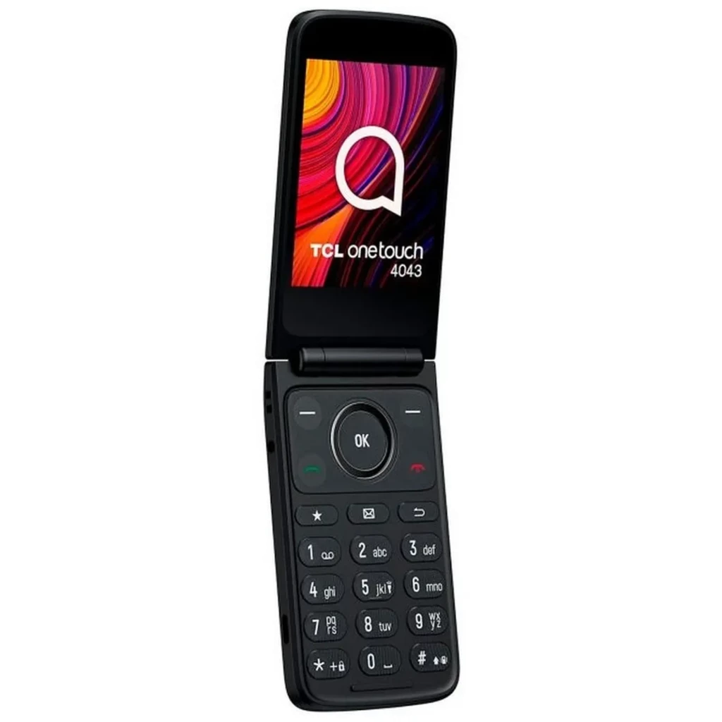 TCL Onetouch 4043D 4G Eco Design con tapa, pantalla a color, teclado grande con botones dedicados, base de carga con display auxiliar y diseño compacto - Ítem3