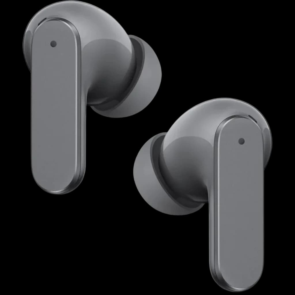 Realme Buds Air 8 TWS Gris, auriculares in-ear compactos con acabado metálico, tallo alargado y puntas de silicona intercambiables, diseño minimalista