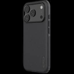 Coque Nillkin Super Frosted Shield Pro pour iPhone 17 Noir, finition mate antidérapante, bords renforcés, découpes précises pour caméra et boutons