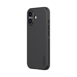 Coque Nillkin Super Frosted Shield Pro Magnetic pour iPhone 17 noir, texture antidérapante, bords renforcés, boutons protégés, compatible MagSafe