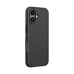 Nillkin Étui Super Frosted Shield Pro Magnetic pour iPhone 17 Noir, coque fine antidérapante, texture mate, bords renforcés, compatible aimants MagSafe