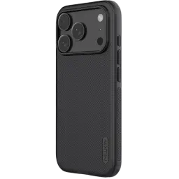 Nillkin Capa Super Frosted Shield Pro iPhone 17 Pro Max Preto com textura antiderrapante, recortes precisos para câmera, bordas elevadas e botões protegidos
