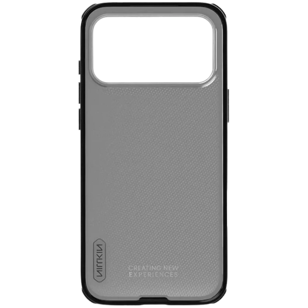 Nillkin Funda Super Frosted Shield Pro para iPhone 17 Pro Max en gris titanio, textura antideslizante, acabado mate, bordes reforzados y recorte de cámara - Ítem4