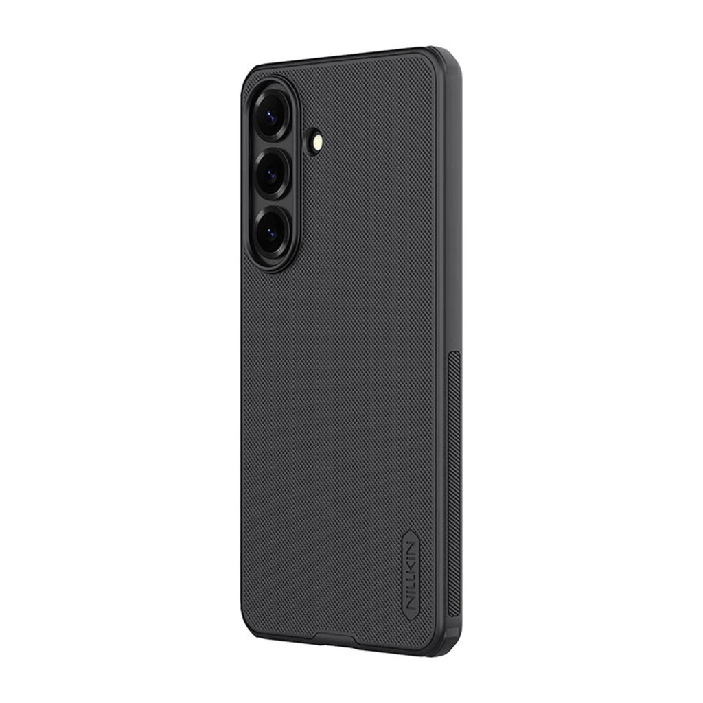 Nillkin Funda Super Frosted Shield Pro para Samsung Galaxy S26+ en negro, carcasa rígida mate con anillo magnético central y recortes precisos para cámara y - Ítem1