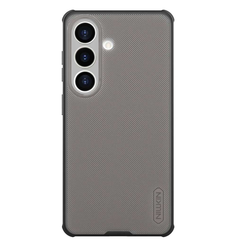 Coque Nillkin Super Frosted Shield Pro pour Samsung Galaxy S26+, noir transparent, texture antidérapante, bords renforcés, découpes précises pour caméras - Ítem