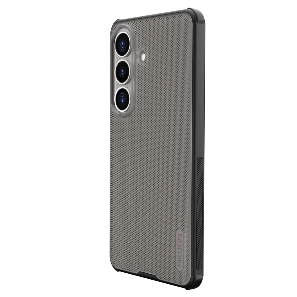 Coque Nillkin Super Frosted Shield Pro pour Samsung Galaxy S26+, noir transparent, texture antidérapante, bords renforcés, découpes précises pour caméras - Ítem1