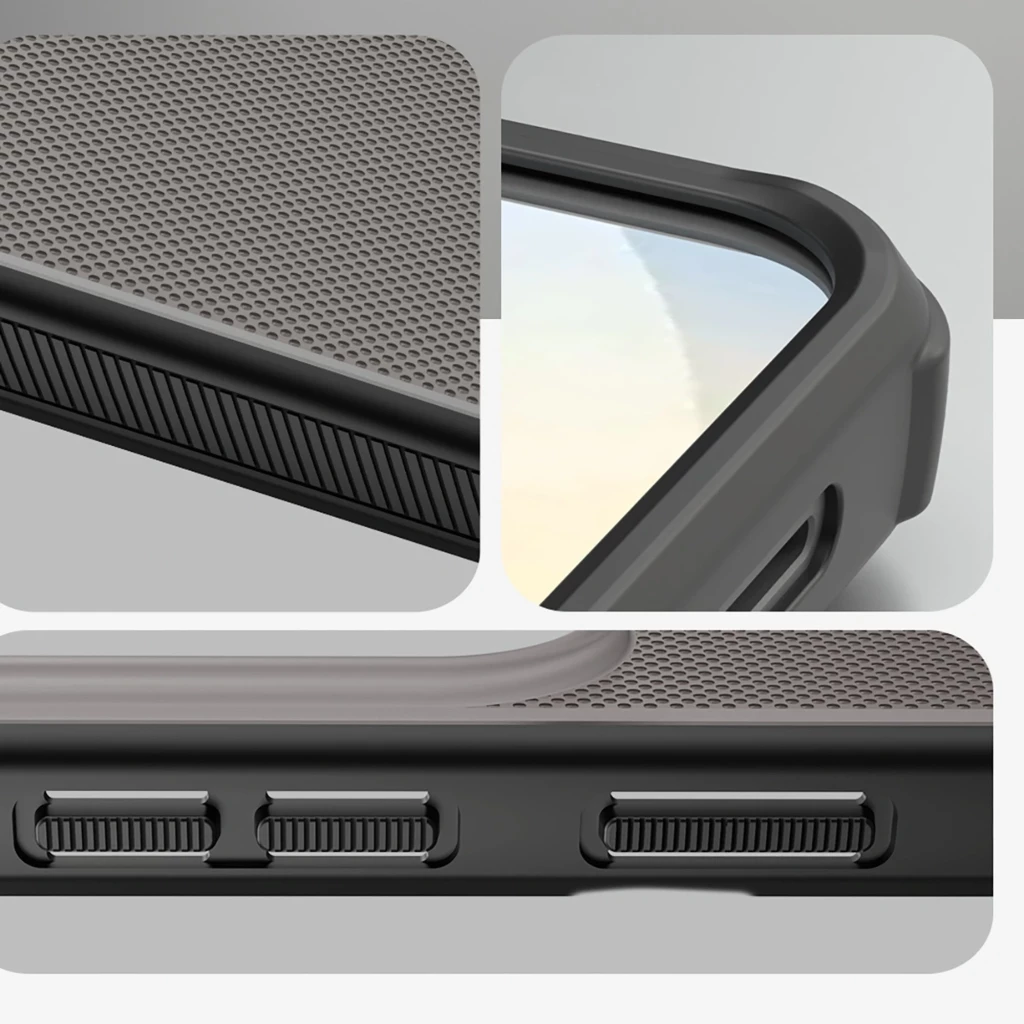 Coque Nillkin Super Frosted Shield Pro pour Samsung Galaxy S26+, noir transparent, texture antidérapante, bords renforcés, découpes précises pour caméras - Ítem8