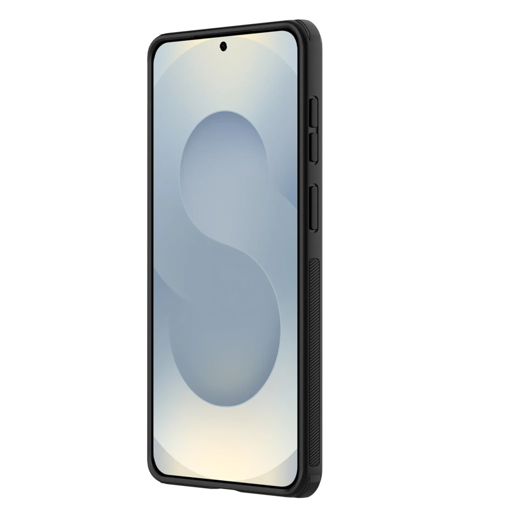 Funda Nillkin Super Frosted Shield Pro para Samsung Galaxy S26 en negro transparente, textura antideslizante, bordes reforzados y recortes precisos para cámara - Ítem5