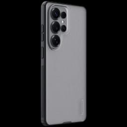 Nillkin Capa Super Frosted Shield Pro para Samsung Galaxy S26 Ultra em preto translúcido, textura antiderrapante, bordas reforçadas e recorte preciso das