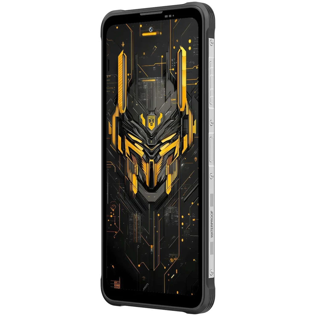 Blackview Fort 5 jaune robuste dos texturé or avec module triple caméra et écran FullHD plus bord fin affichage motif techno noir et doré 12 Go RAM 256 Go - Ítem3