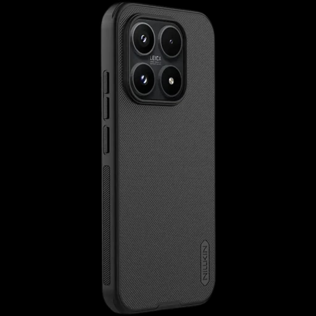 Coque Nillkin Super Frosted Shield Pro pour Xiaomi 17T Pro Noir texture antidérapante, bords renforcés, découpes précises pour triple module photo Leica