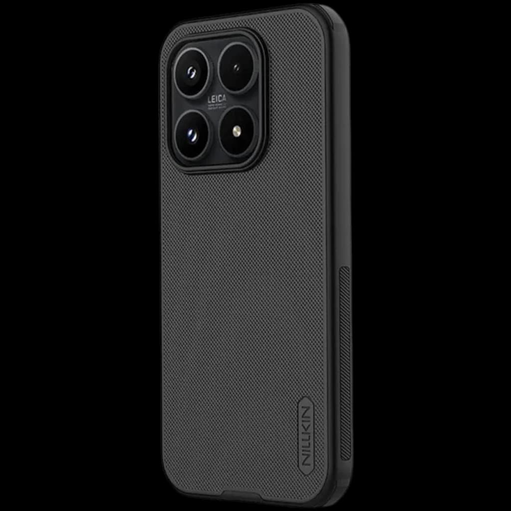 Coque Nillkin Super Frosted Shield Pro pour Xiaomi 17T Pro Noir, texture antidérapante, bords renforcés, découpes précises pour module photo Leica
