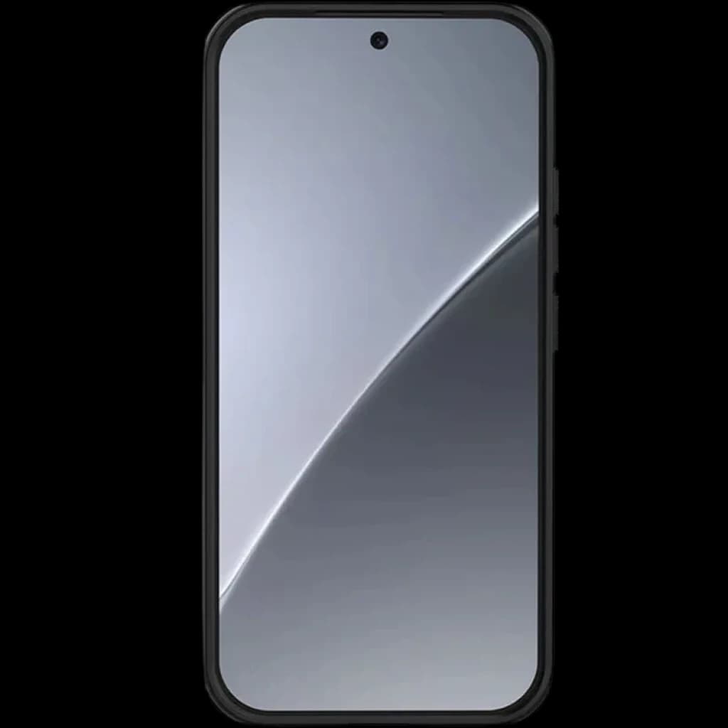 Coque Nillkin Super Frosted Shield Pro pour Xiaomi 17T Pro noire, bords surélevés, texture antidérapante, découpes précises, protection fine et robuste