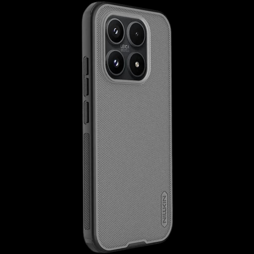 Coque Nillkin Super Frosted Shield Pro pour Xiaomi 17T, noire transparente, texture antidérapante, protection renforcée des coins, découpes précises pour