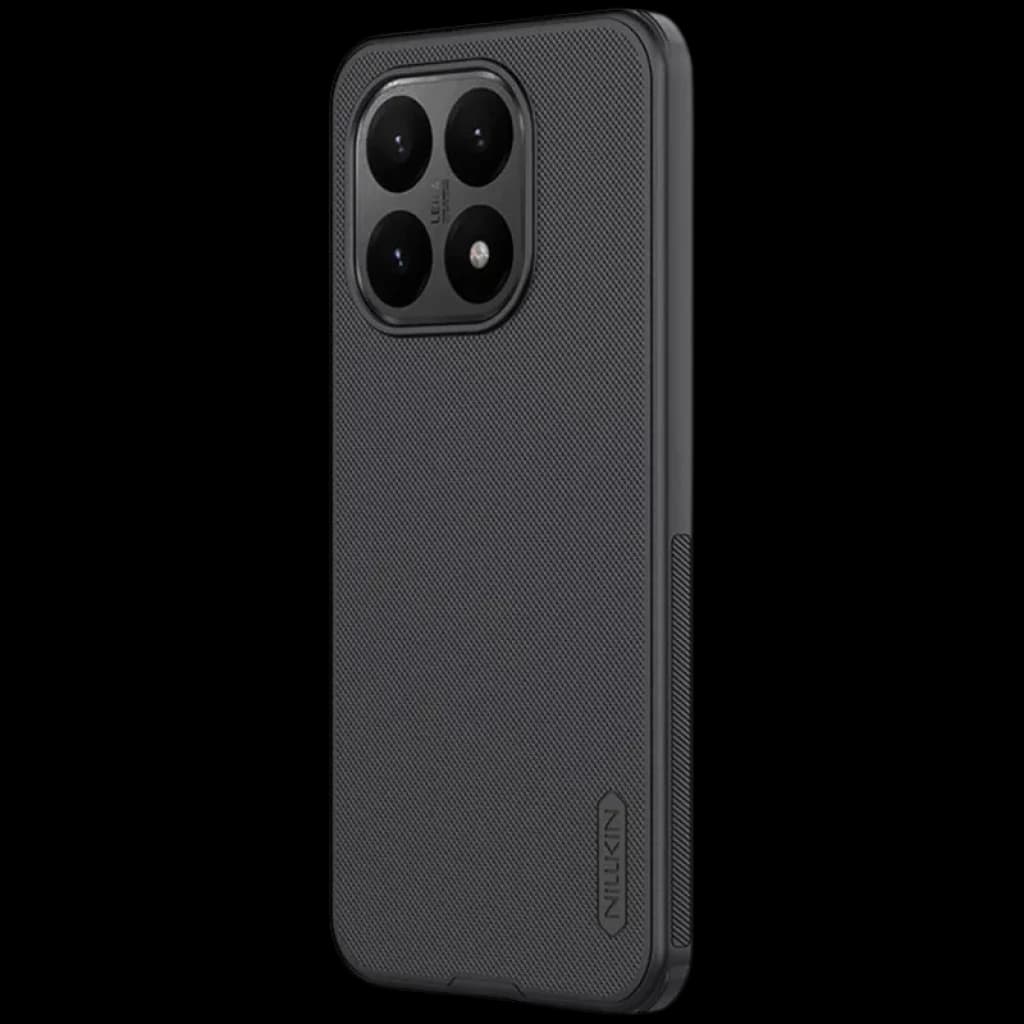 Nillkin Étui Super Frosted Shield Pro Xiaomi 15T Noir avec texture antidérapante, bords renforcés, découpes précises pour triple caméra et protection