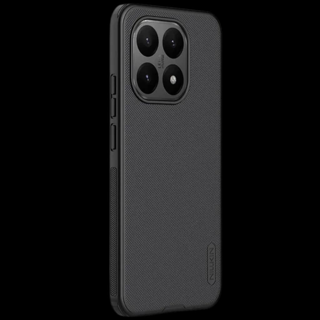 Nillkin Étui Super Frosted Shield Pro Xiaomi 15T Noir avec texture antidérapante, bords renforcés, découpes précises pour caméras et boutons, finition