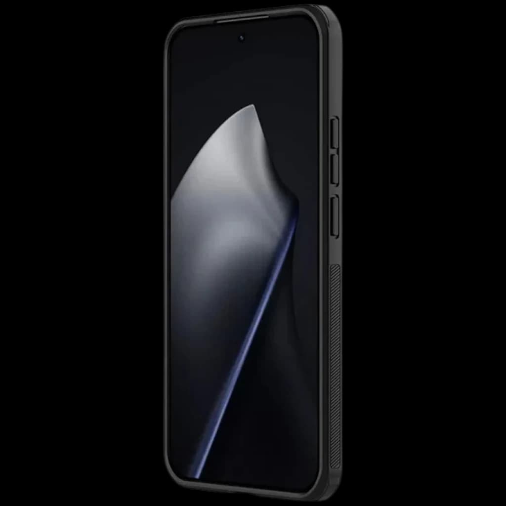 Nillkin Étui Super Frosted Shield Pro Xiaomi 15T Noir avec texture mate antidérapante, bords renforcés, découpes précises et boutons latéraux protégés