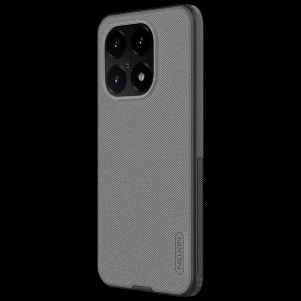Nillkin Étui Super Frosted Shield Pro Xiaomi 15T Transparent black coque semi-transparente noire, texture antidérapante, bords renforcés, découpes