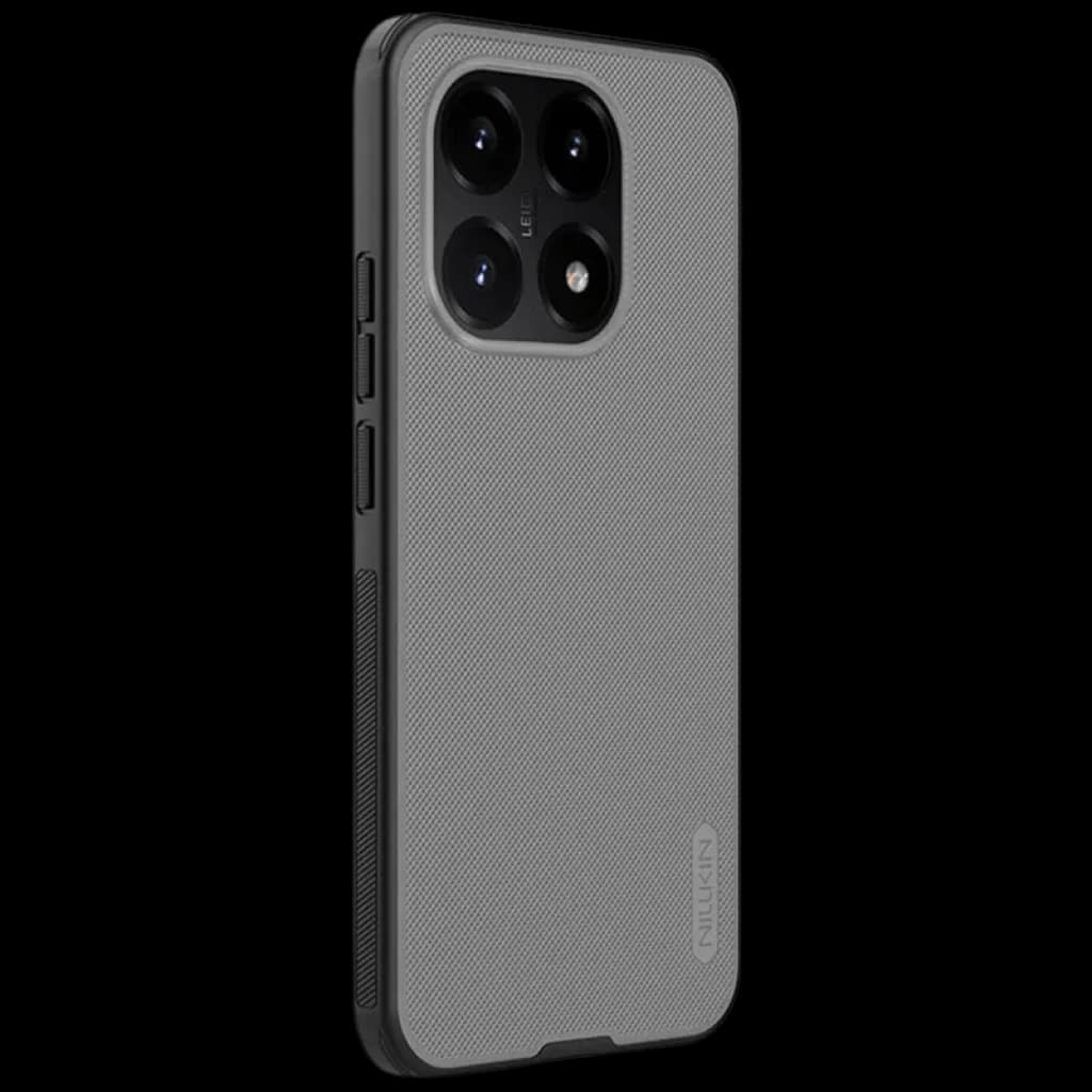 Nillkin Étui Super Frosted Shield Pro Xiaomi 15T Transparent black avec dos texturé antidérapant, bords renforcés, découpes précises pour triple caméra