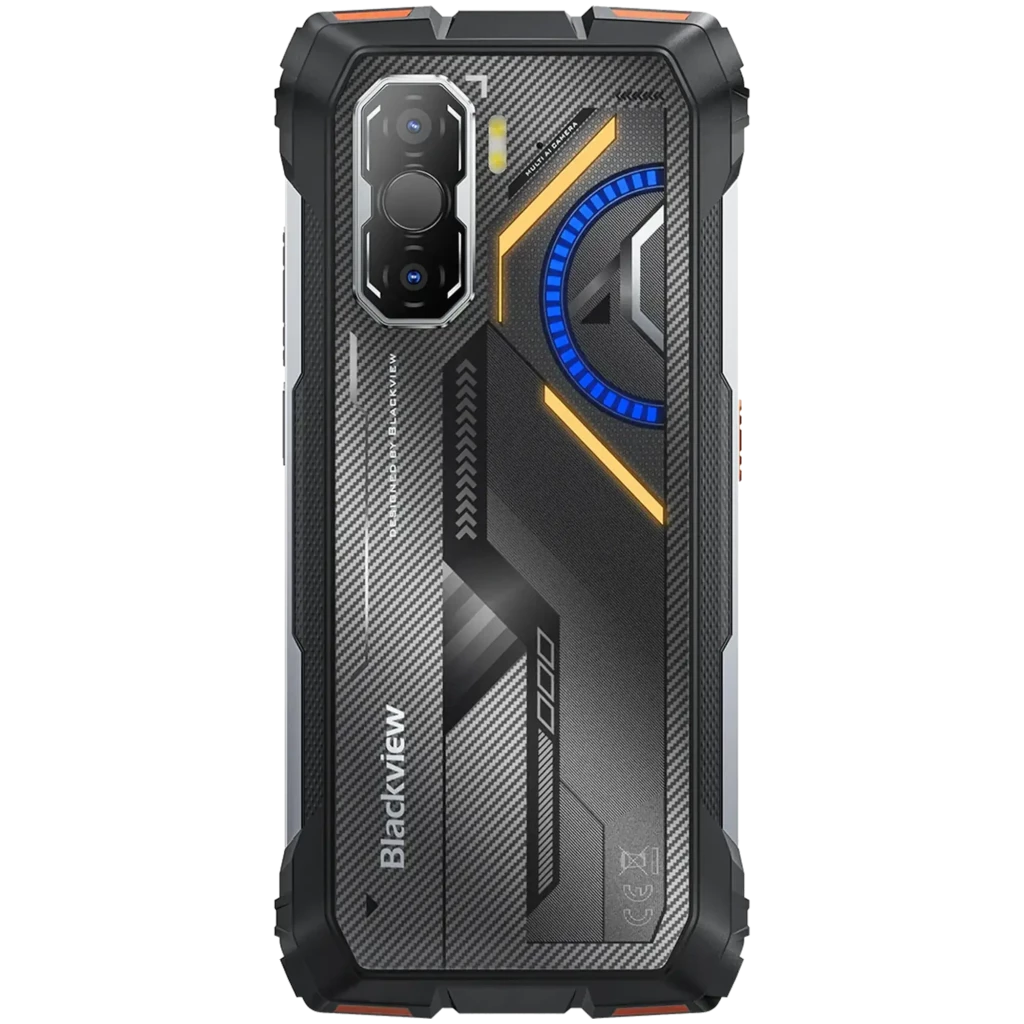 Blackview Rock 3 orange robuste avec caméra thermique, écran avec vision thermique, double module photo arrière, finitions noires et accents orange - Ítem2