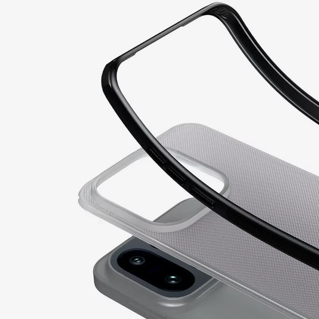 Nillkin Funda Super Frosted Shield Pro OnePlus 15 Negro Transparente: carcasa delgada con textura antideslizante, bordes reforzados y módulo de cámara - Ítem3