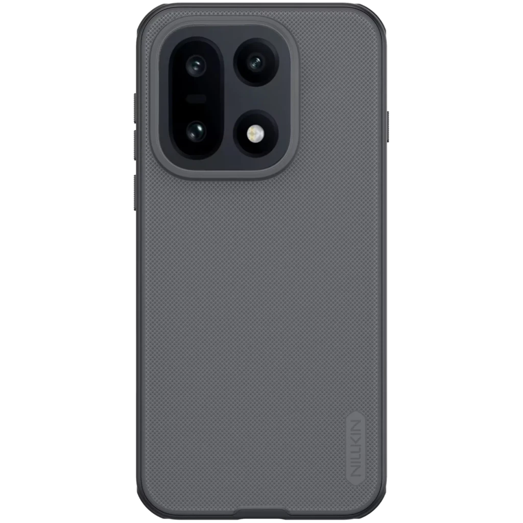 Nillkin Funda Super Frosted Shield Pro OnePlus 15 Negro Transparente: carcasa delgada con textura antideslizante, bordes reforzados y módulo de cámara - Ítem