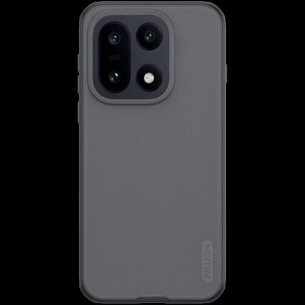 Coque Nillkin Super Frosted Shield Pro OnePlus 15 Transparent Noir avec dos texturé antidérapant, bords renforcés, découpe précise module photo et logo
