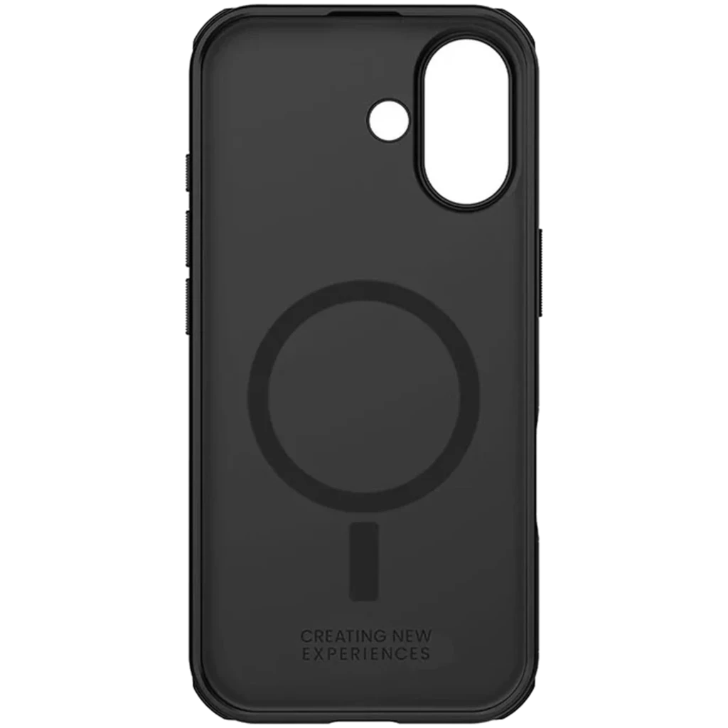 Nillkin Funda Super Frosted Shield Pro Magnetic iPhone 17 Pro Negro: carcasa mate negra con anillo magnético MagSafe, bordes reforzados y recortes precisos - Ítem1