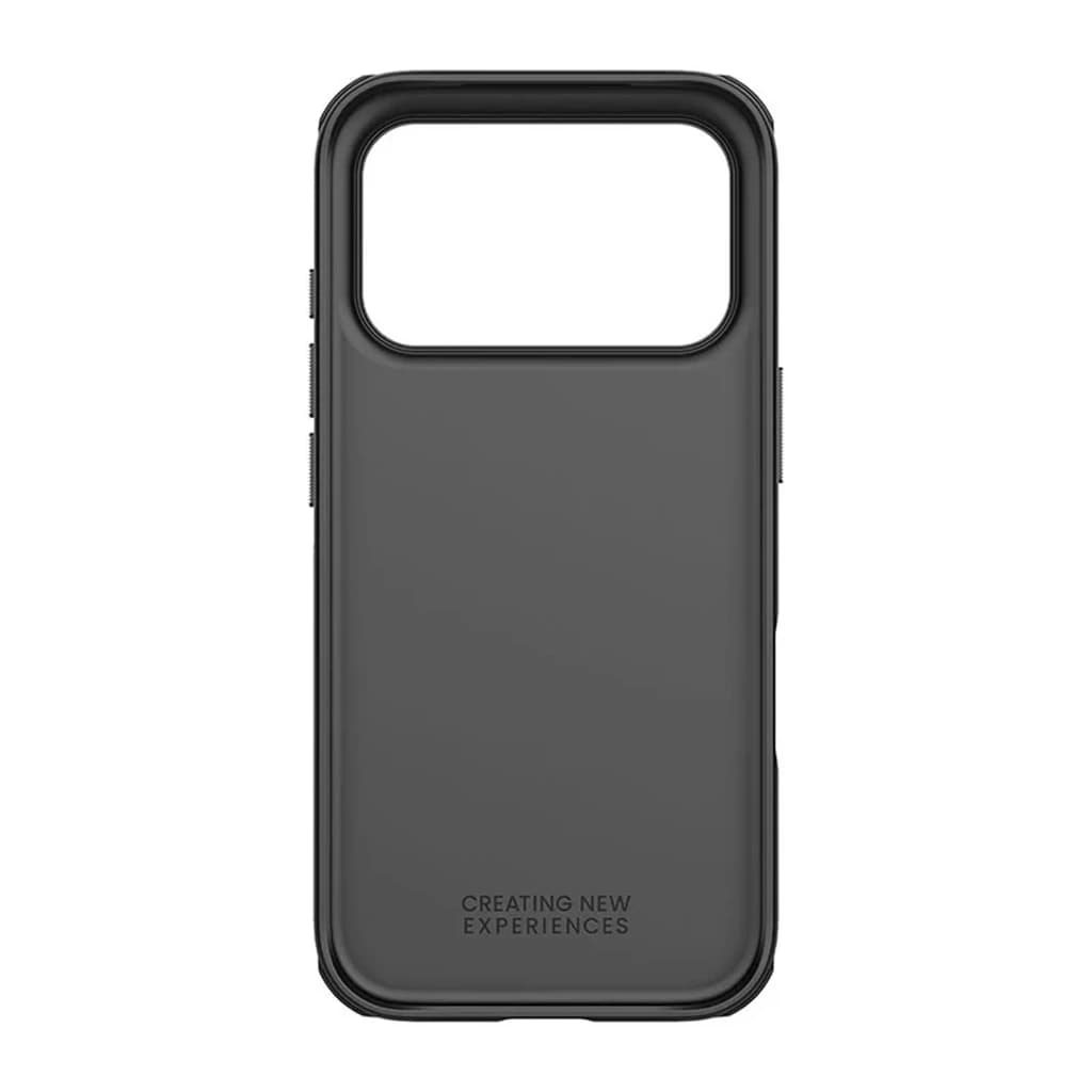 Nillkin Étui Super Frosted Shield Pro Magnetic pour iPhone 17 Pro Max Noir, coque matte noire, cadre robuste, découpe large caméra, bords antichoc, aimant