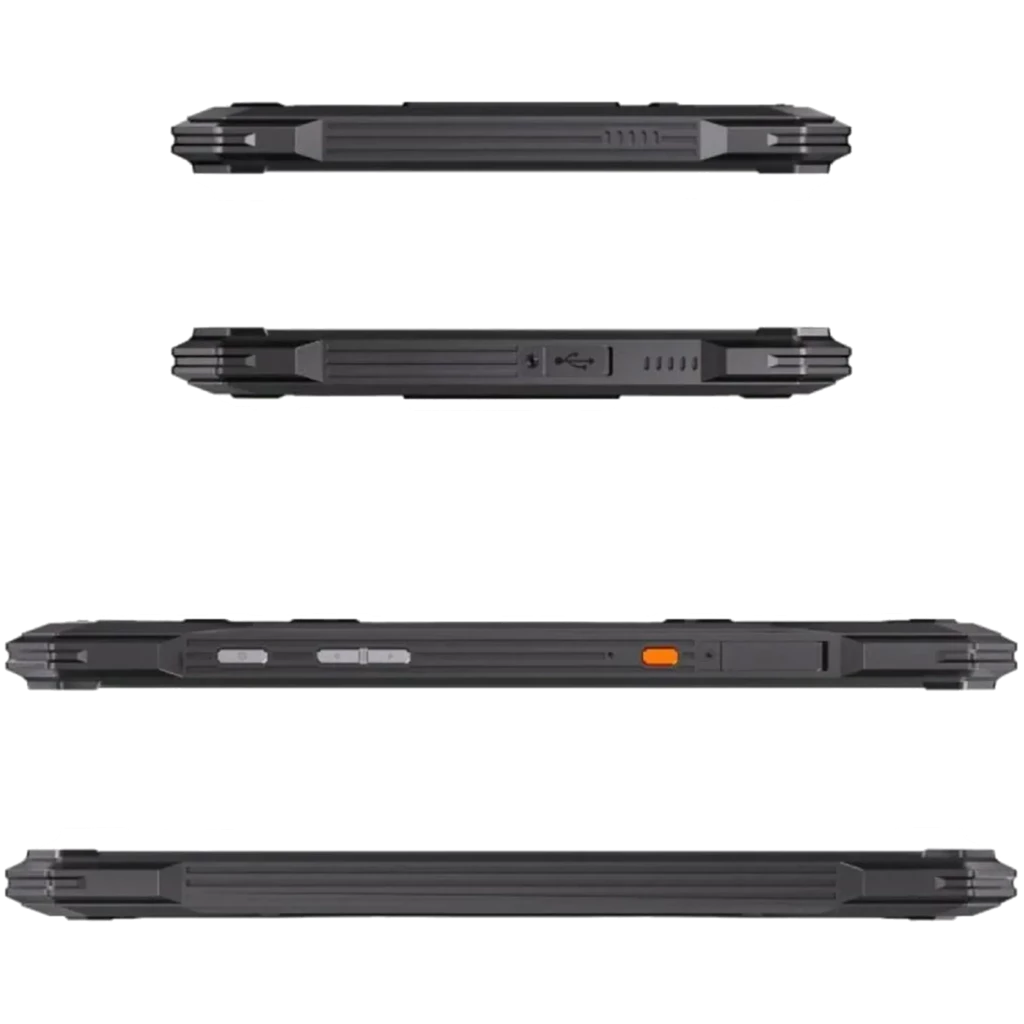 Tablette robuste noire avec coque antichoc, grand écran 10,1 pouces, double SIM 4G, module central circulaire stylé, optique arrière angulaire et finitions - Ítem2