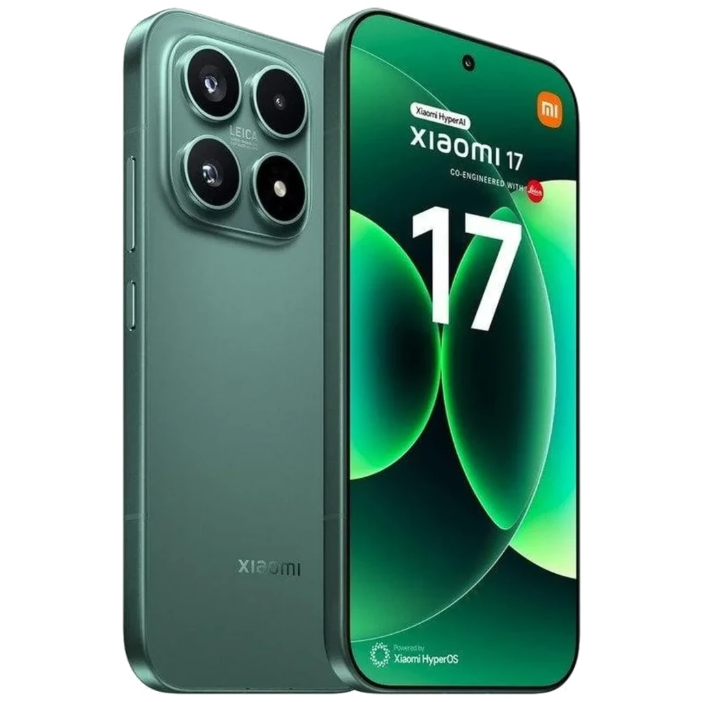 Xiaomi 17 Ventura Green com tela ampla bordas finas, furo central para câmera, módulo traseiro triplo Leica 50 MP, acabamento fosco elegante - Item3